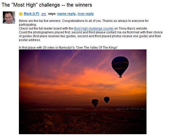 Lonely Planet Challenge Winner