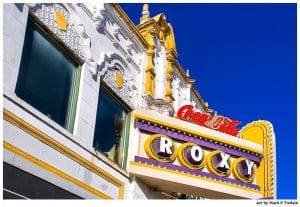 Art Print of Atlanta's Old Roxy Theater Marquee