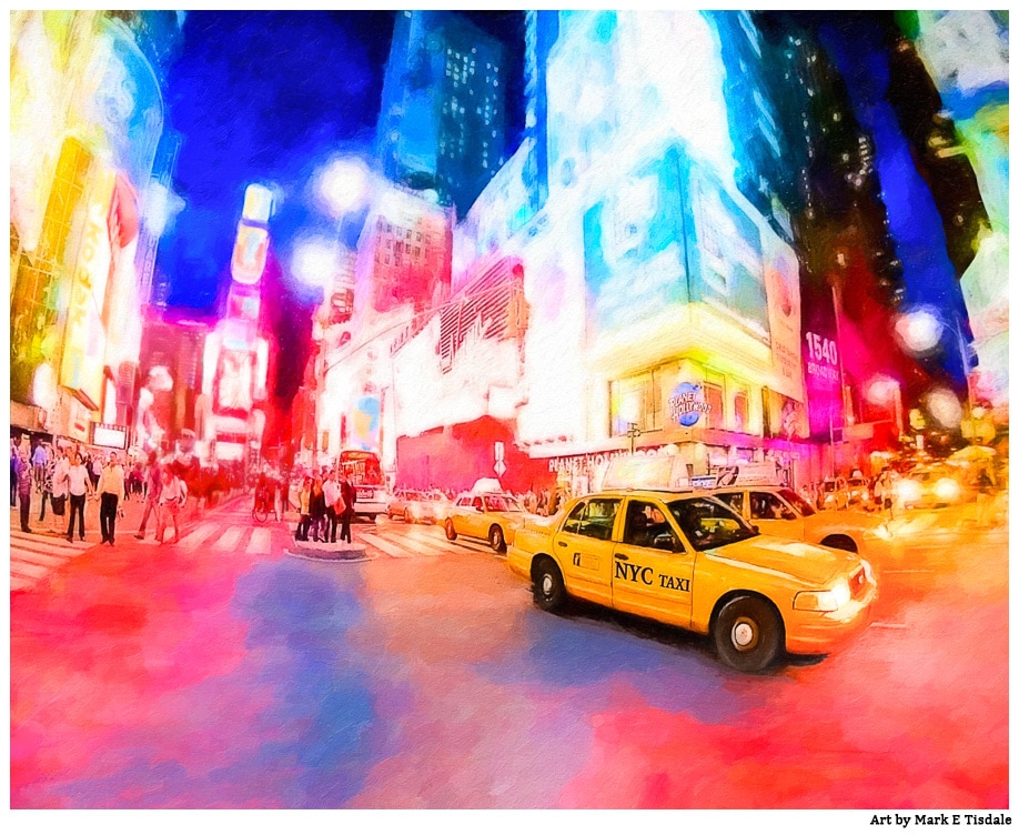  Times Square New York City NYC at Night Photo