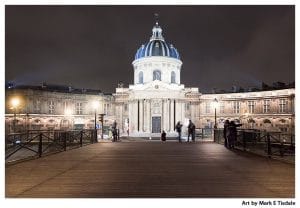 Baroque grandeur of Paris - Institut de France Print by Mark Tisdale