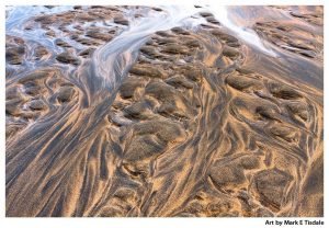 Irish beach sand Abstract Print by Mark Tisdale - County Clare Ireland