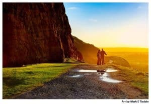 Holyrood Park art print by Mark Tisdale - The Path Ahead