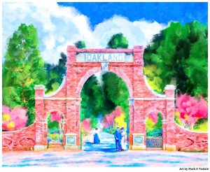 Historic Oakland Cemetery Gates - Atlanta Landmark print by Georgia artist Mark Tisdale