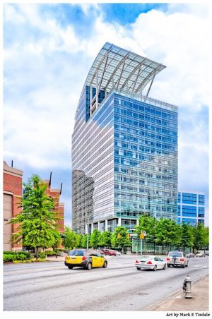 Pinnacle Building - Buckhead Atlanta Postmodern Architecture Print by Mark Tisdale