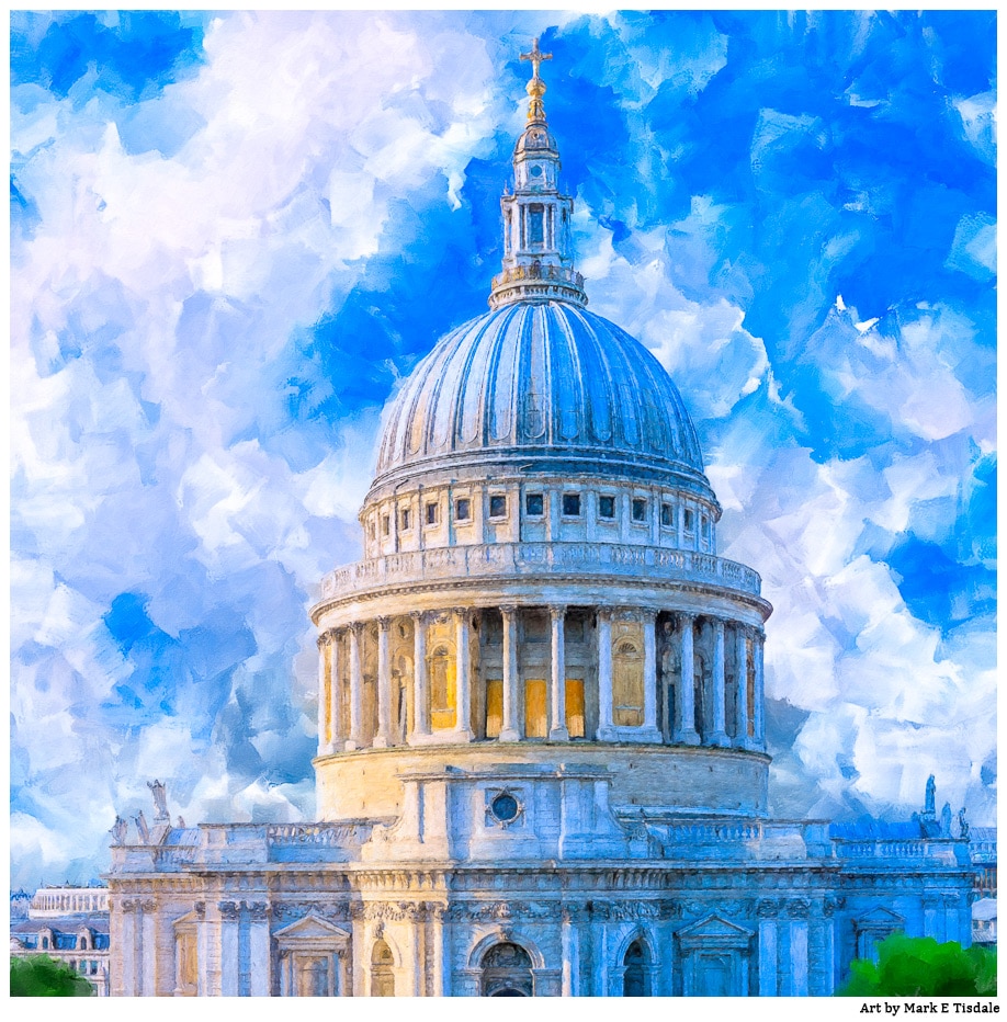 St Paul S Cathedral Dome Classic Architecture Print