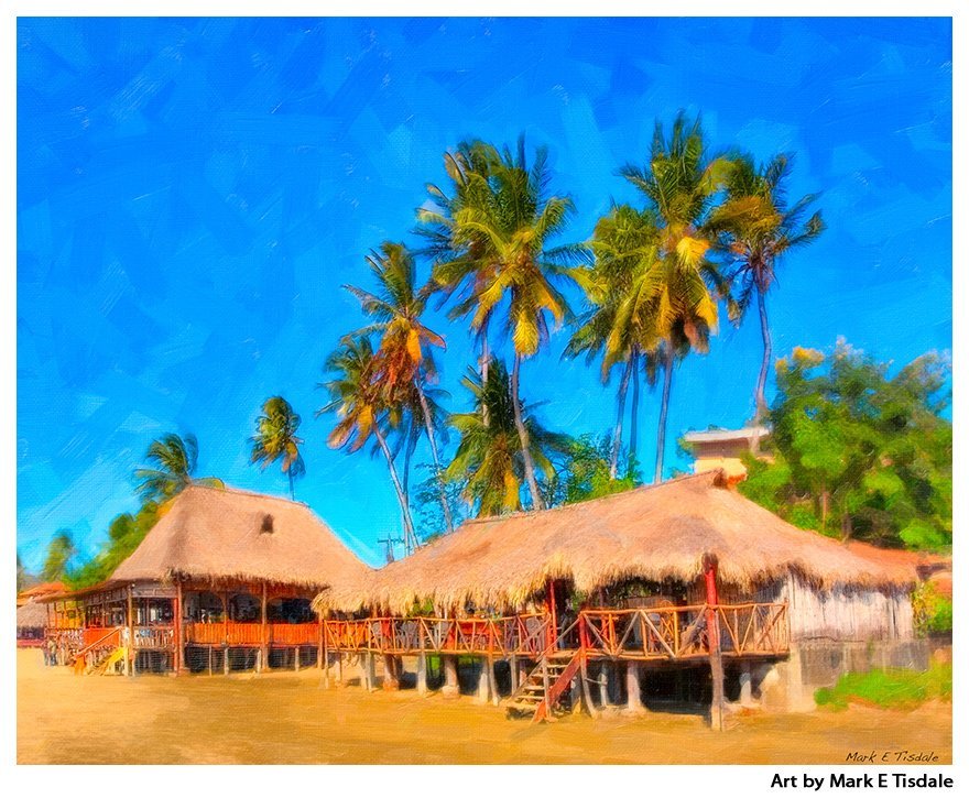 Tropical Paradise Art San Juan Del Sur Nicaragua Print