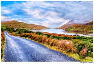 Western Ireland Landscape Art - Connemara Print by Mark Tisdale