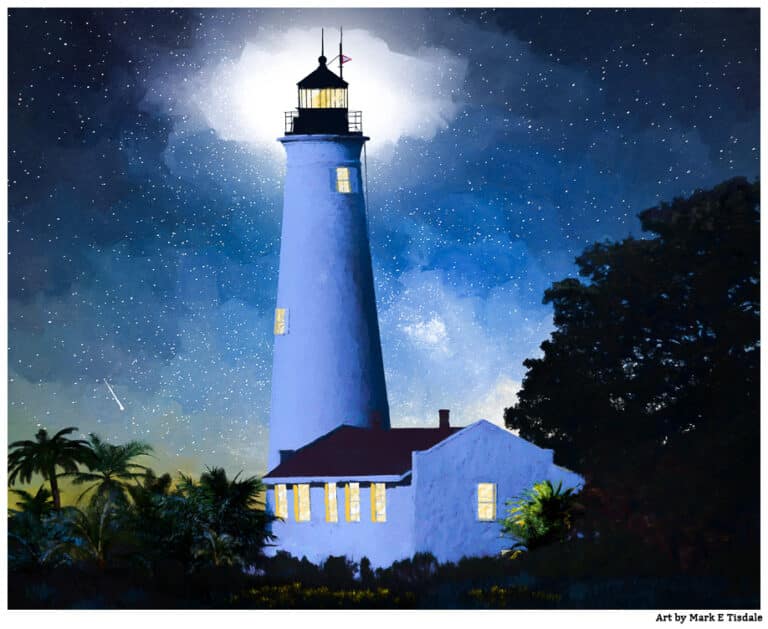 St Marks Lighthouse Art – Historic Florida Coast