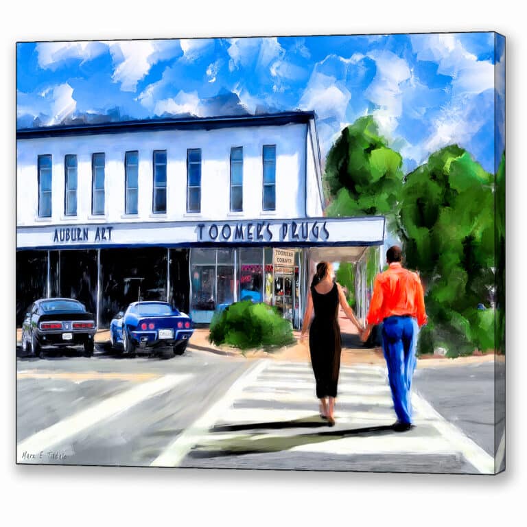Crossing College Street – Auburn Canvas Print