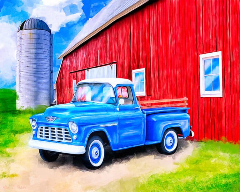 1955 Chevy Pickup – Classic Truck Art Print