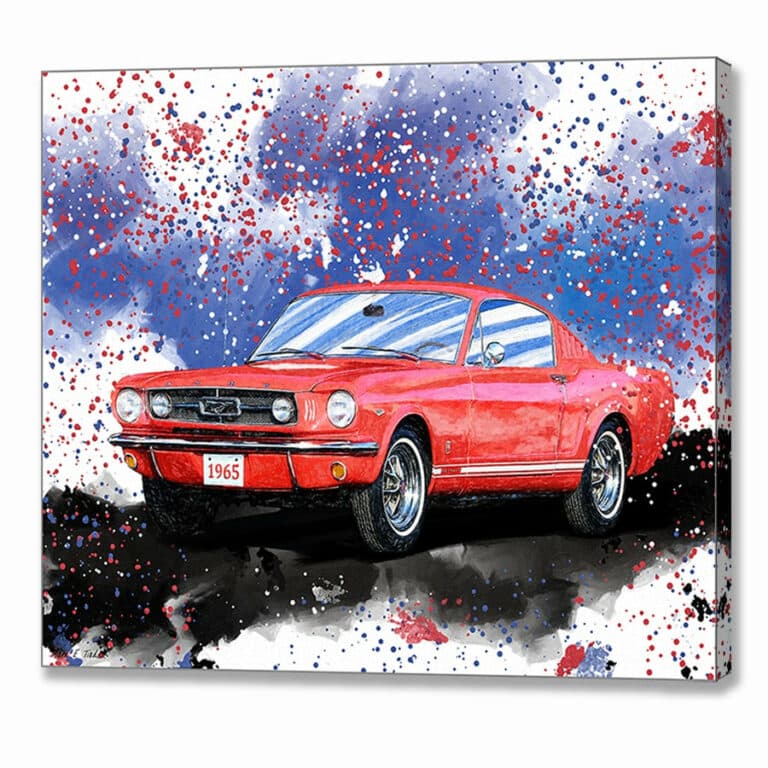 1965 Mustang Fastback – Classic Car Canvas Print