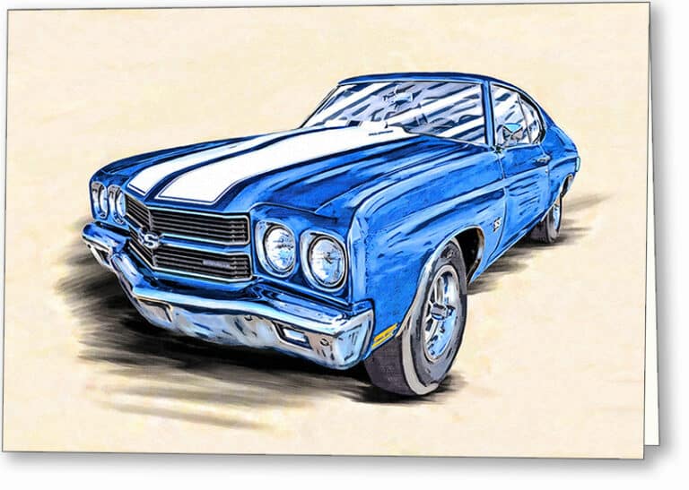 1970 Chevelle SS – Classic Car Greeting Card
