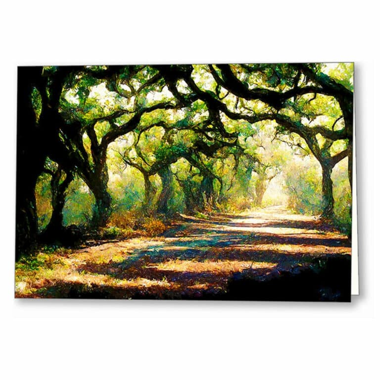 A Forest Path – Georgia Landscape Greeting Card