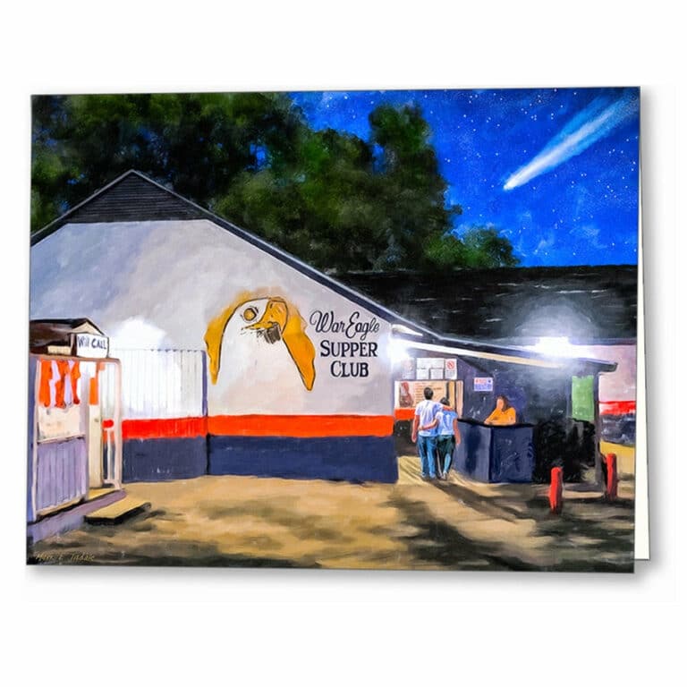 War Eagle Supper Club – Auburn Landmark Greeting Card