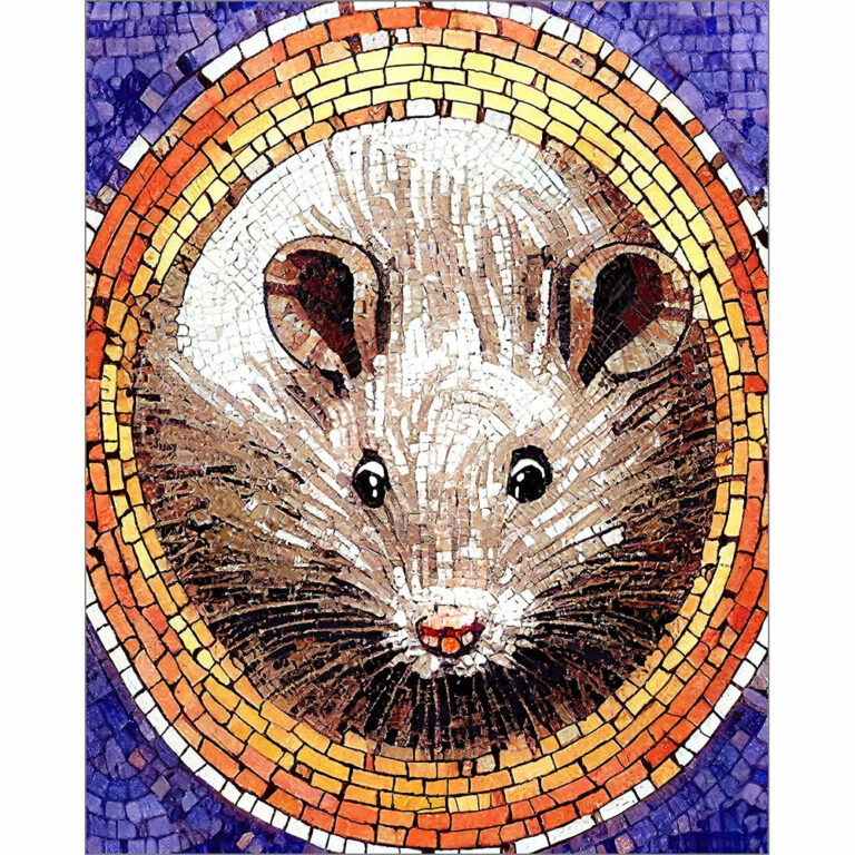 A Roman Rat – Mosaic Art Print