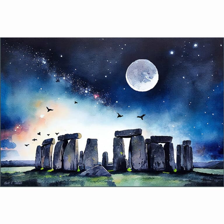 Amazing Night – Stonehenge Art Print