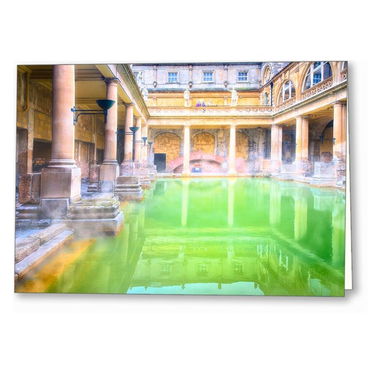 Ancient Roman Baths – Bath England Greeting Card