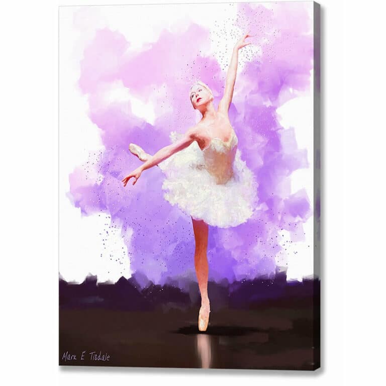 Arabesque Movement – Ballet Dancer Canvas Print