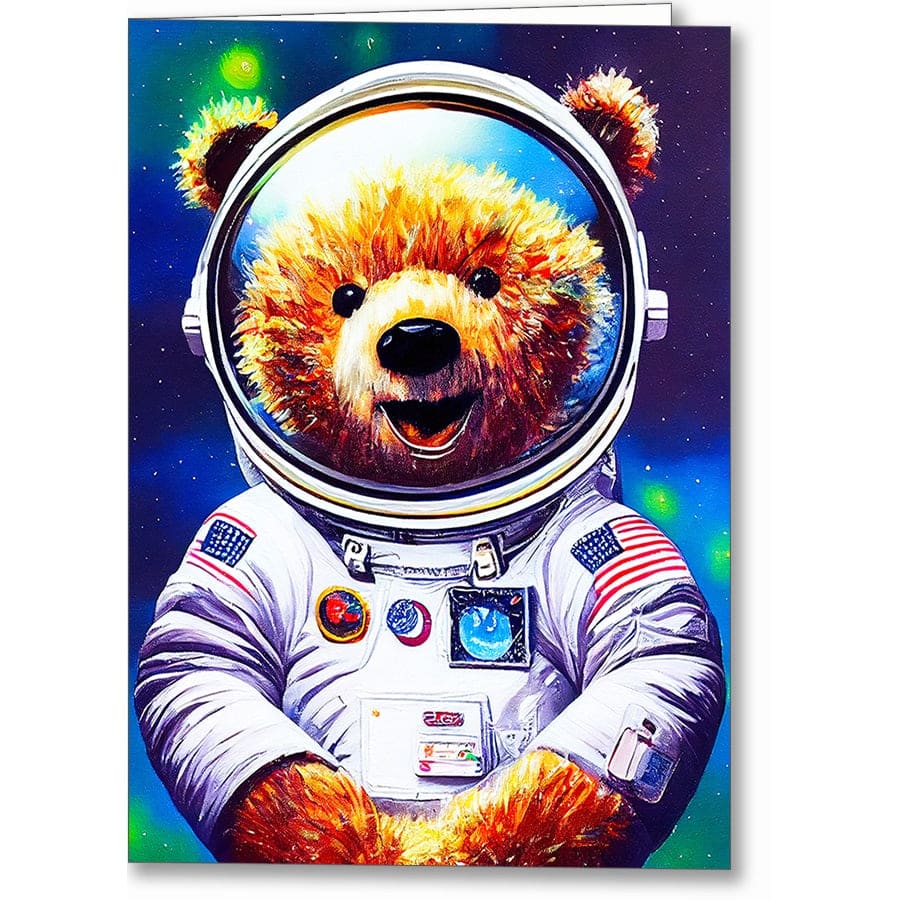 Astronaut - Teddy Bear Art Print by Artist Mark Tisdale