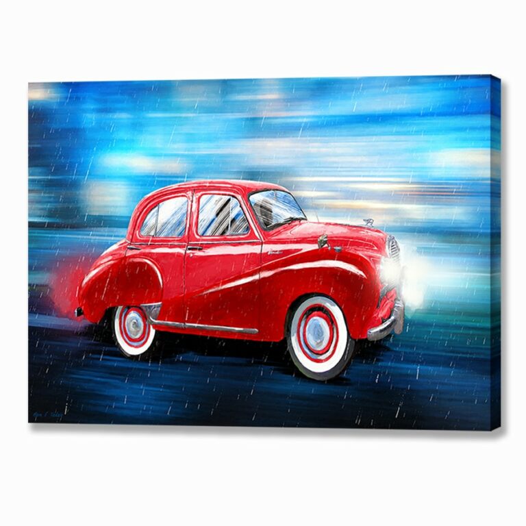 Austin A40 Somerset Saloon – Classic Car Canvas Print