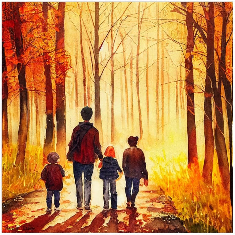 Autumn Path – Walk In the Woods Art Print