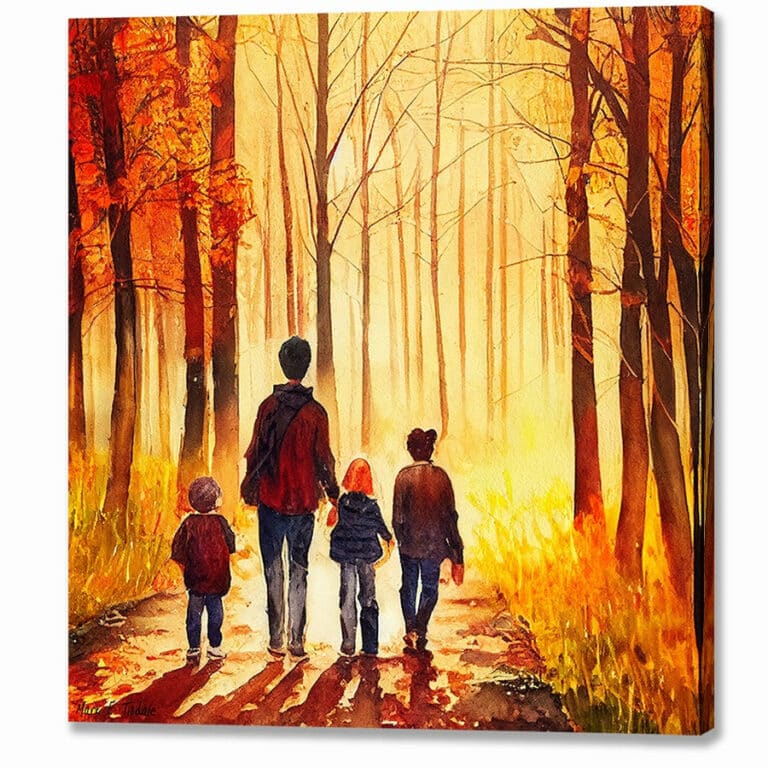 Autumn Path – Walk In the Woods Canvas Print