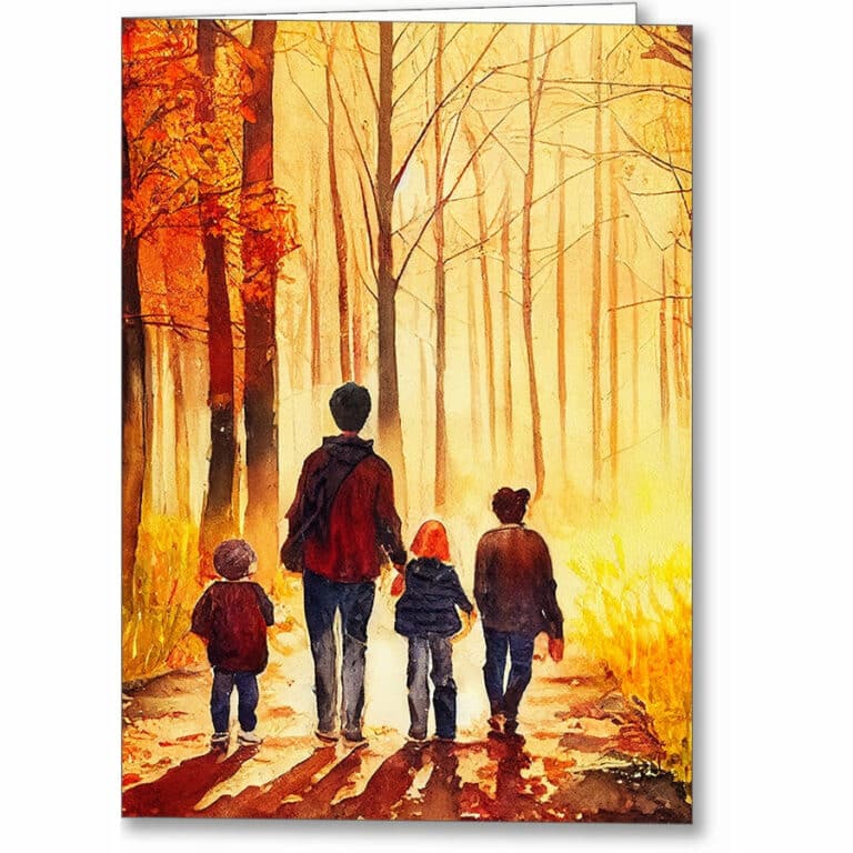 Autumn Path – Walk In the Woods Greeting Card
