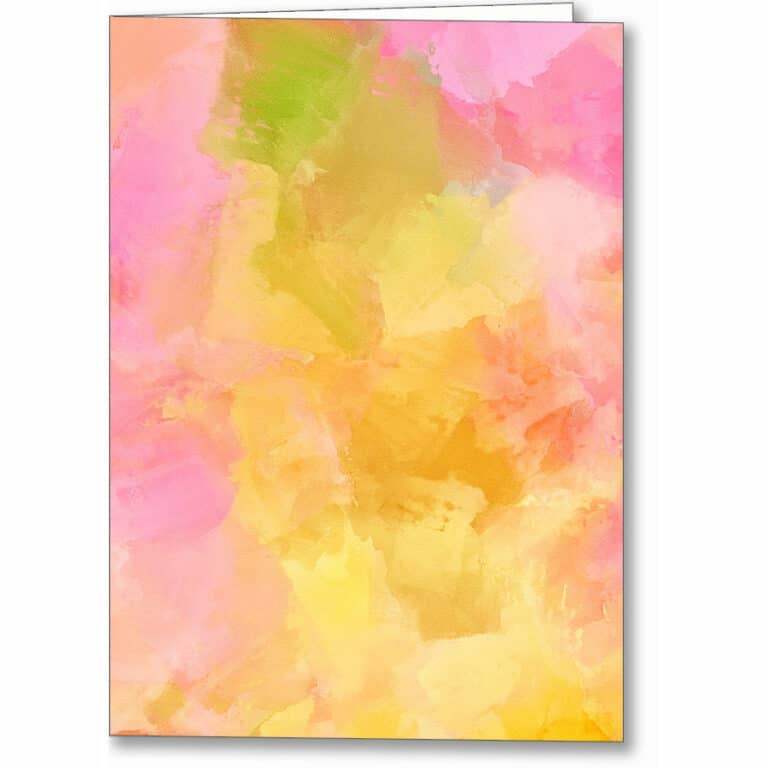 Bright Spring Colors – Abstract Greeting Card