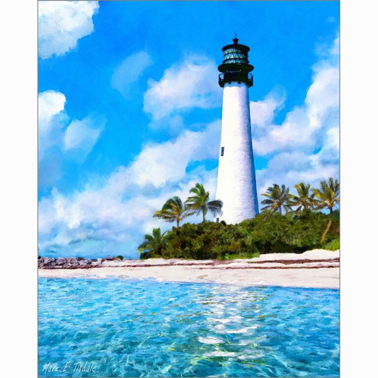 Cape Florida Light – Key Biscayne Art Print