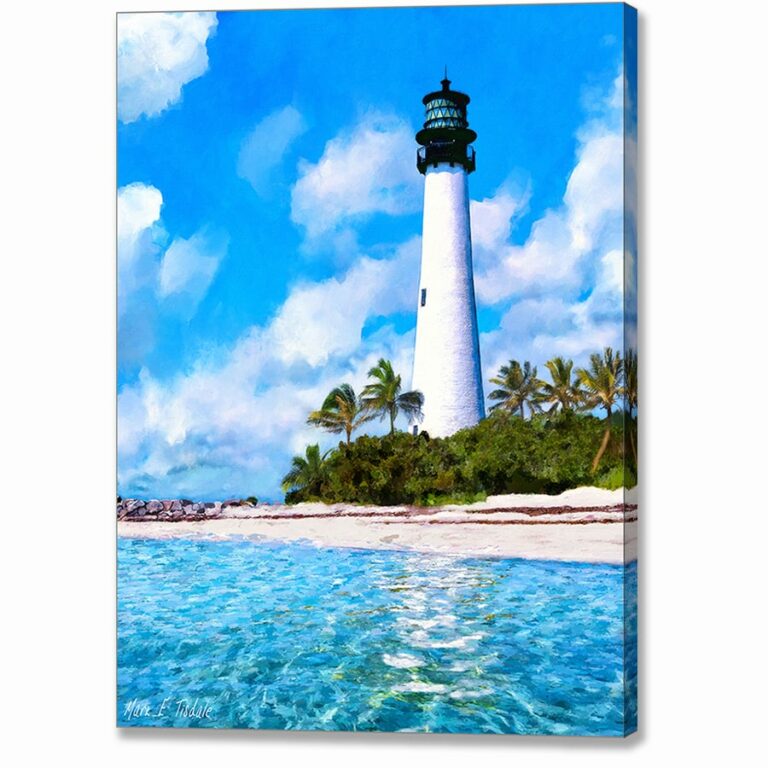 Cape Florida Light – Key Biscayne Canvas Print