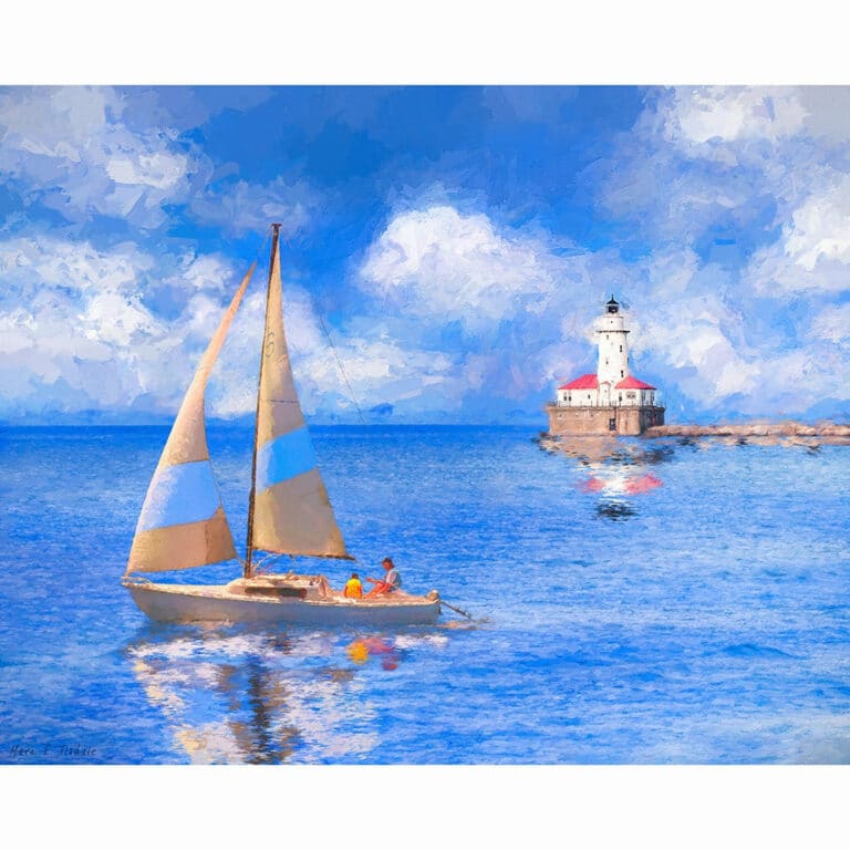 Chicago Harbor Lighthouse Art Print