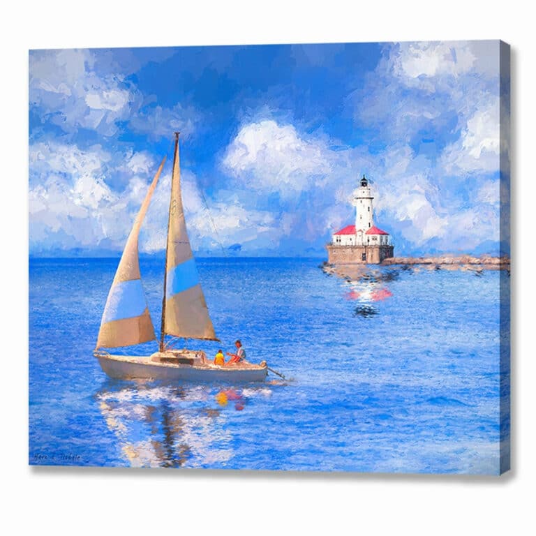 Chicago Harbor Lighthouse Canvas Print