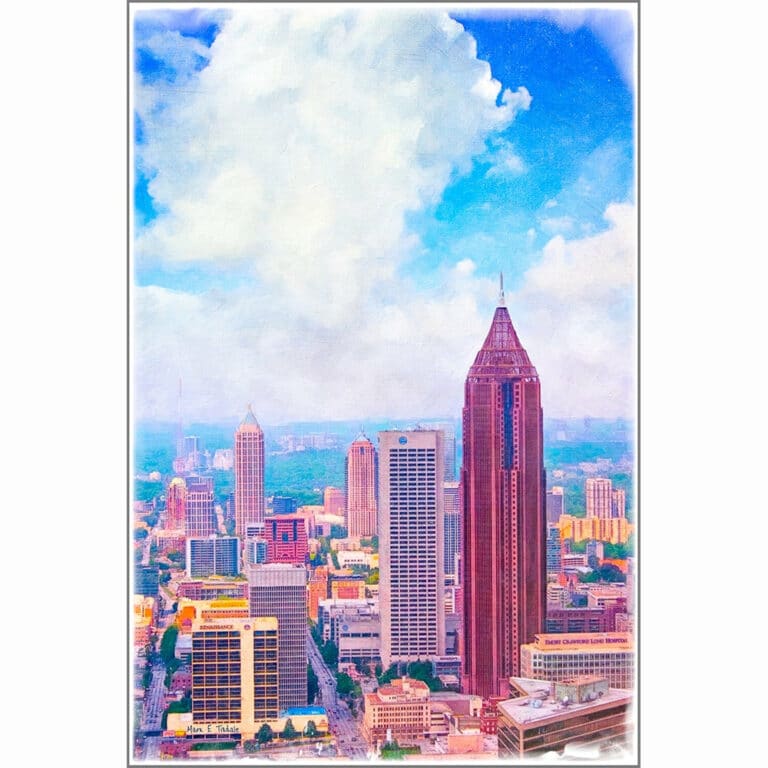 Classic Atlanta Midtown Skyline Art Print