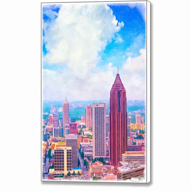 Classic Atlanta Midtown Skyline Canvas Print
