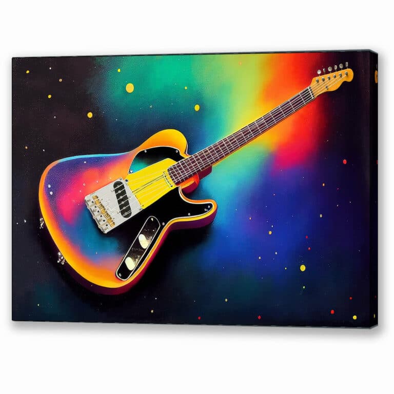 Classic Electric Guitar Canvas Print