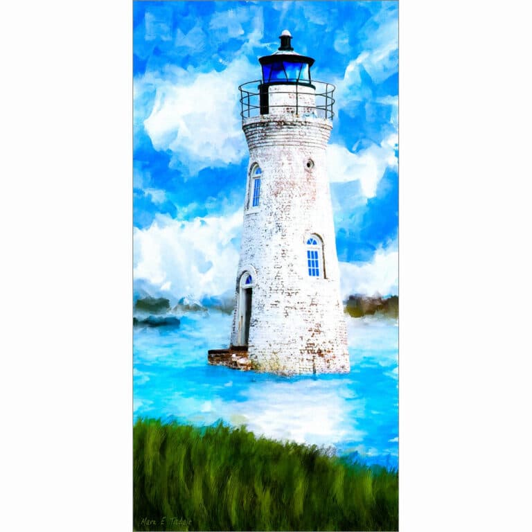 Cockspur Island Lighthouse – Georgia Coast Art Print
