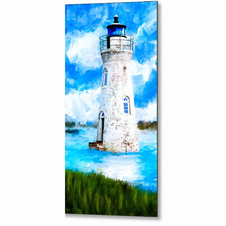 Cockspur Island Lighthouse – Georgia Coast Metal Print
