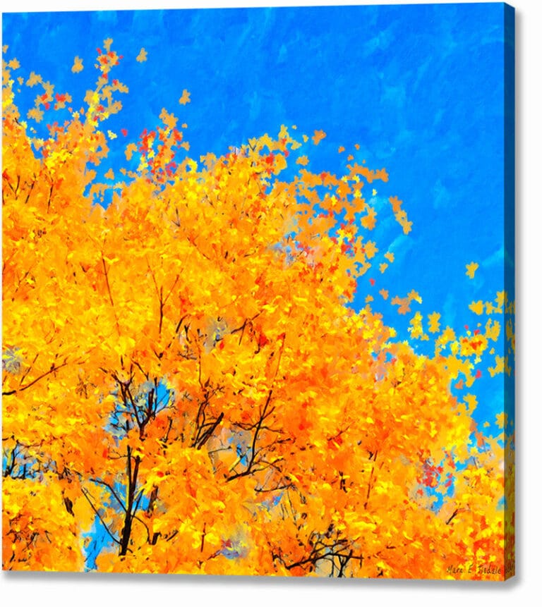 Colorful Abstract – Fall Leaves Canvas Print