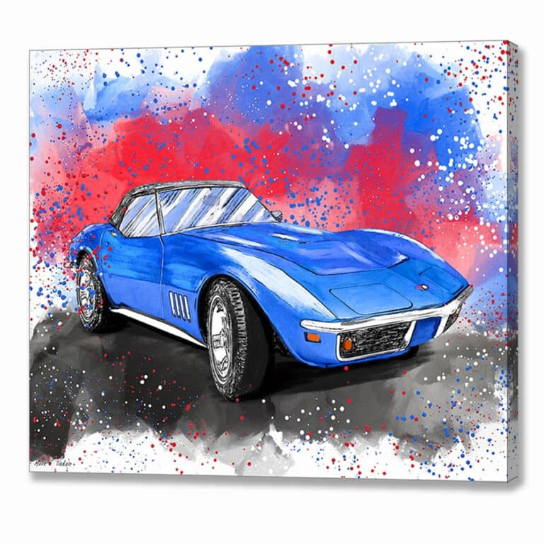Corvette Stingray C3 – Classic Car Canvas Print