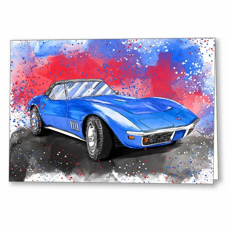 Corvette Stingray C3 – Classic Car Greeting Card