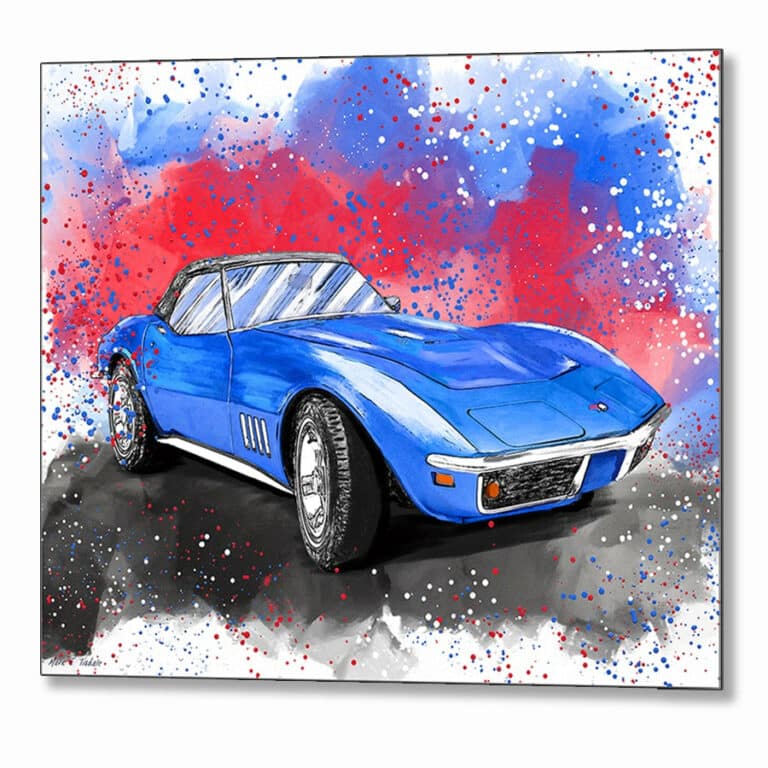 Corvette Stingray C3 – Classic Car Metal Print