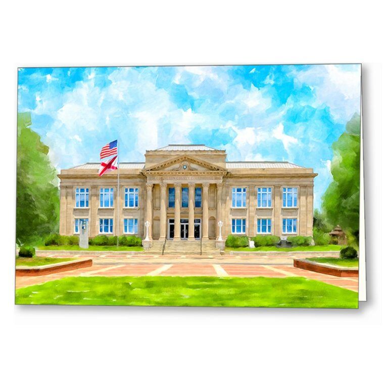 Covington County Courthouse – Andalusia Alabama Greeting Card
