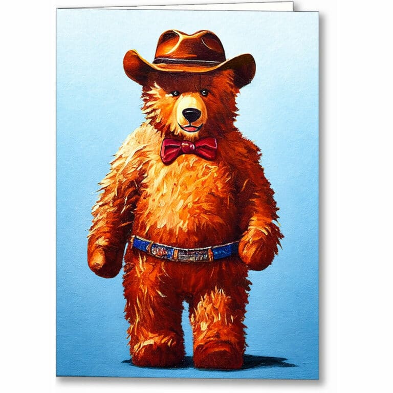 Cowboy – Teddy Bear Greeting Card