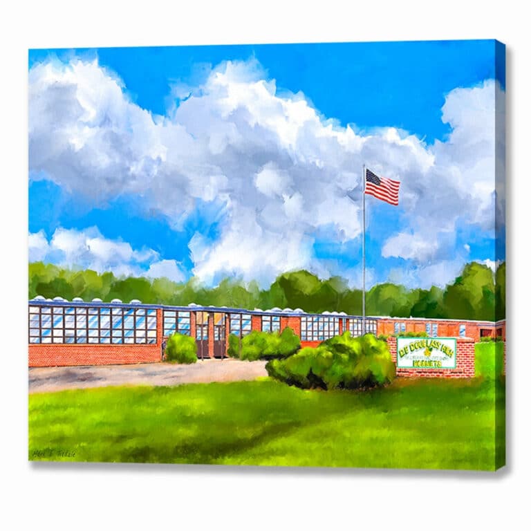 D.F. Douglass High School – Montezuma Georgia Canvas Print