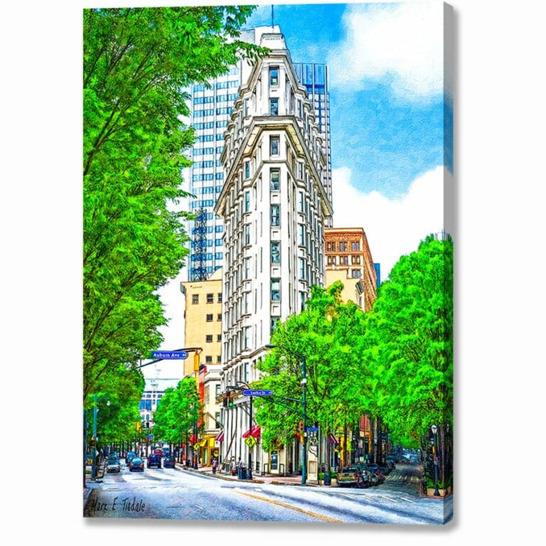 Downtown Atlanta – The Flatiron Building Canvas Print