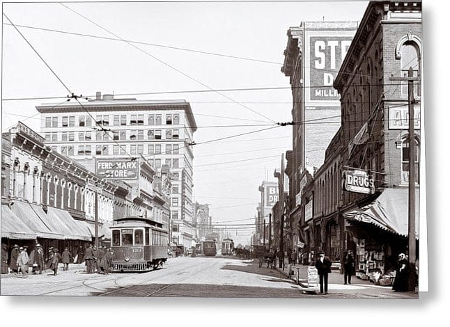 Vintage Birmingham Alabama – Historic Downtown Greeting Card