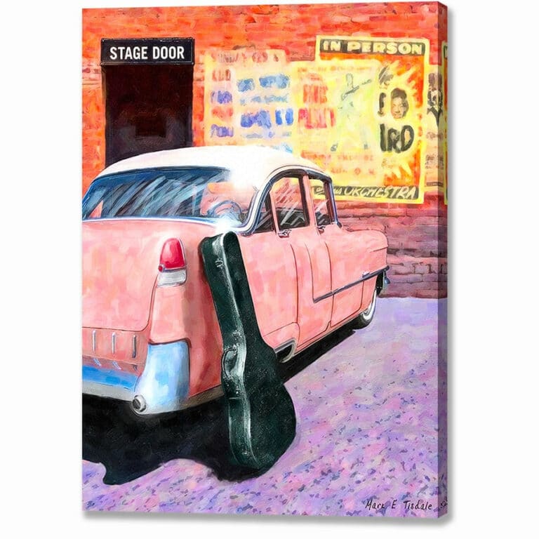Pink Cadillac – Elvis Inspired Canvas Print
