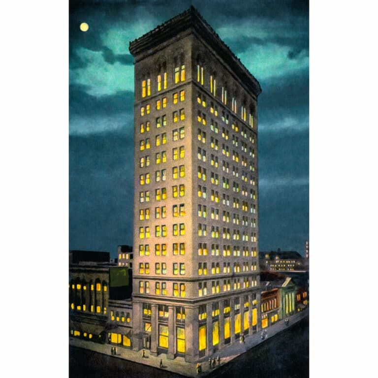 Empire Building – Vintage Birmingham Alabama Art Print