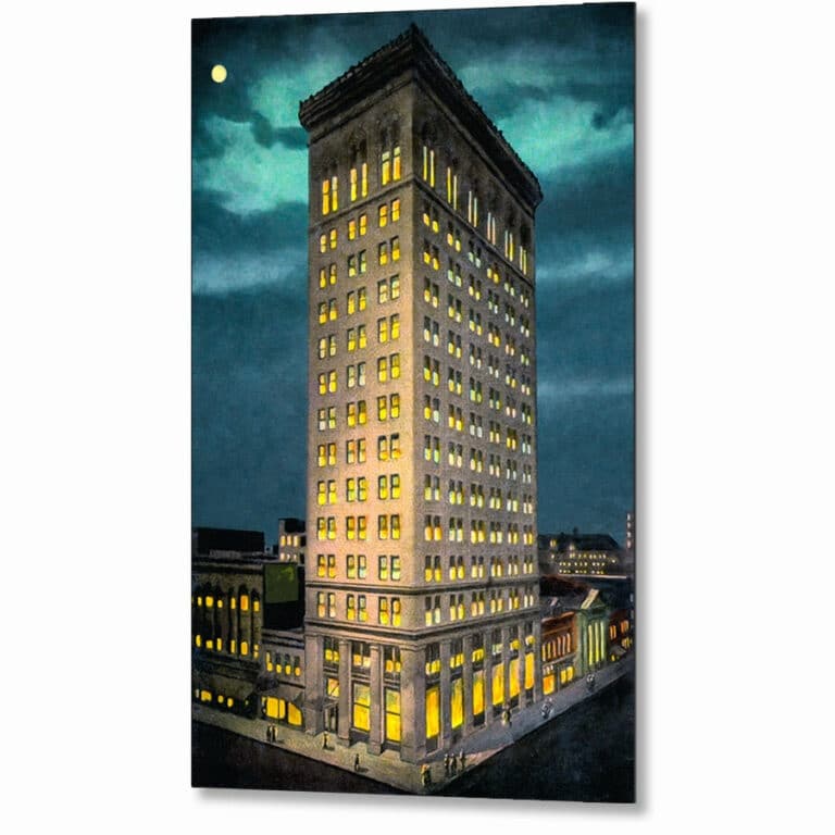 Empire Building – Vintage Birmingham Alabama Metal Print