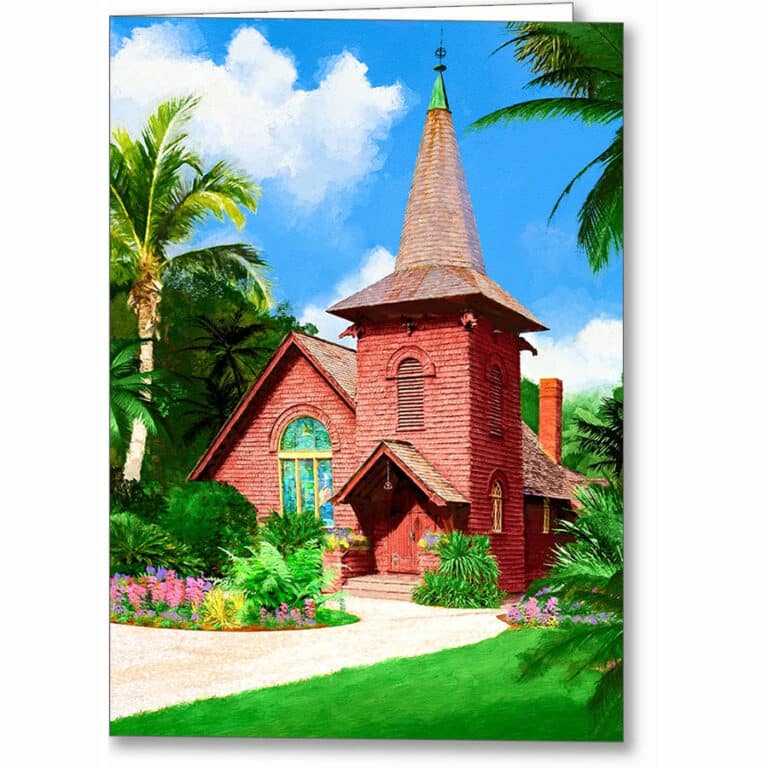 Faith Chapel on Jekyll Island – Georgia Coast Greeting Card